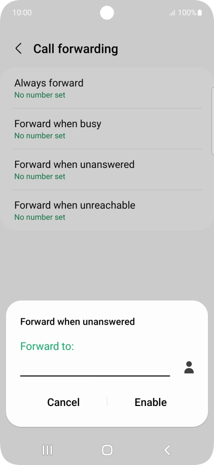 Key in +61414121121 and press Enable.