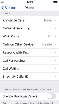 Press Announce Calls.