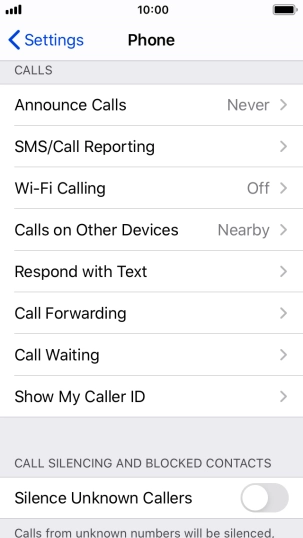Press Announce Calls.