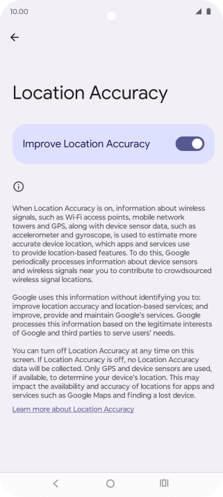 If you press the indicator next to 