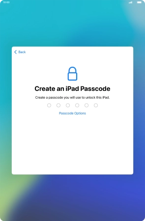 Press Passcode Options.