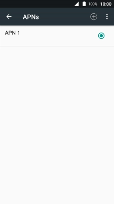 Press the new data connection icon.