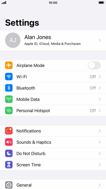 Press Bluetooth. Press Bluetooth.