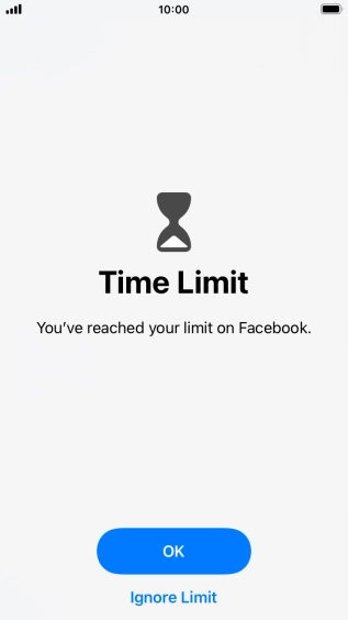 Press Ignore Limit.