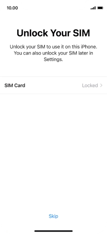 Press SIM Card.