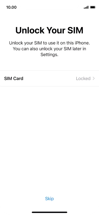 Press SIM Card.