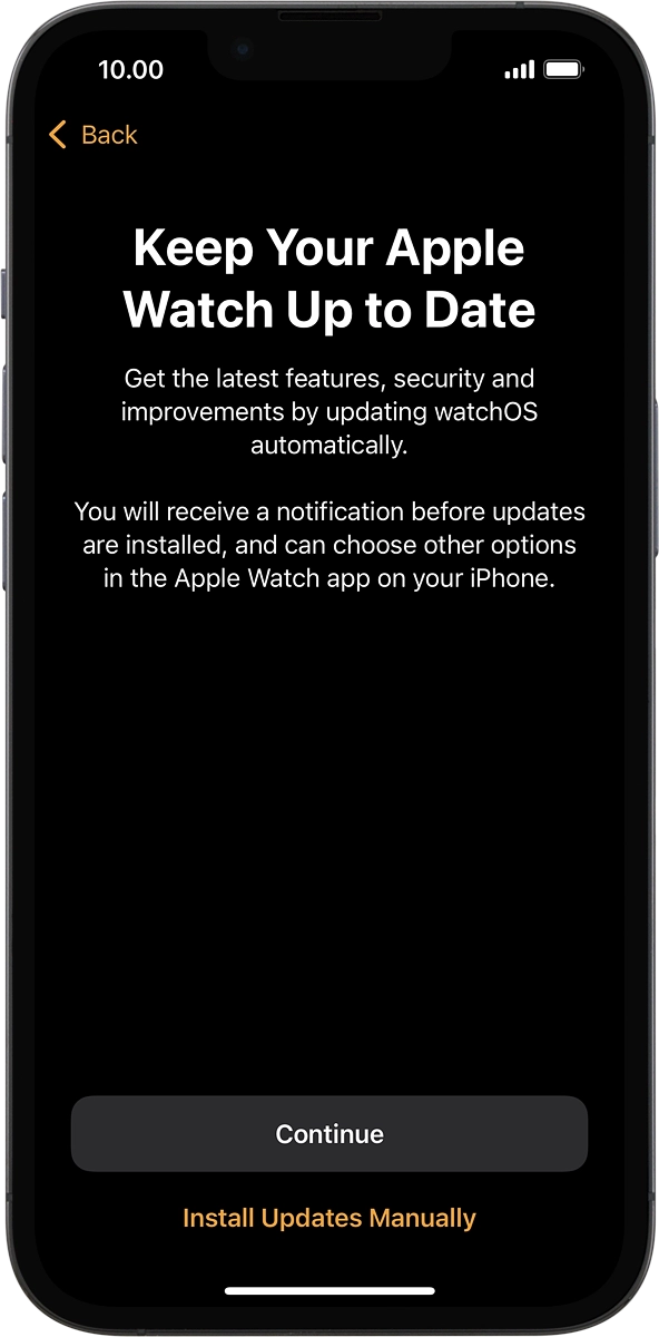 On your phone: Press the required setting.