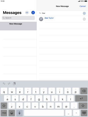 Press the required contact.