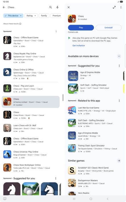 Press the Home key to return to the home screen.