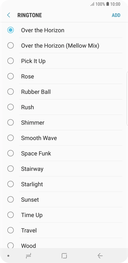 Press ADD. Press ADD.