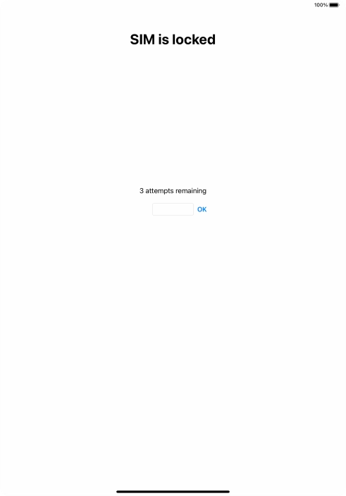 If your SIM is locked, key in your PIN and press OK.