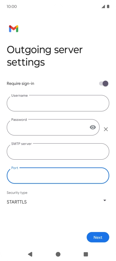 Press the drop down list below 