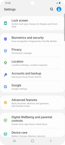 Press Accounts and backup.