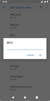 Key in 505 and press OK.