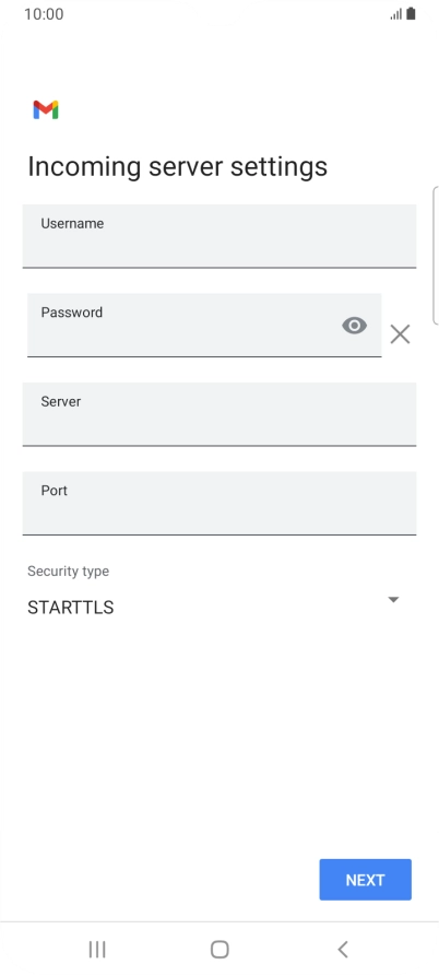 Press the field below 