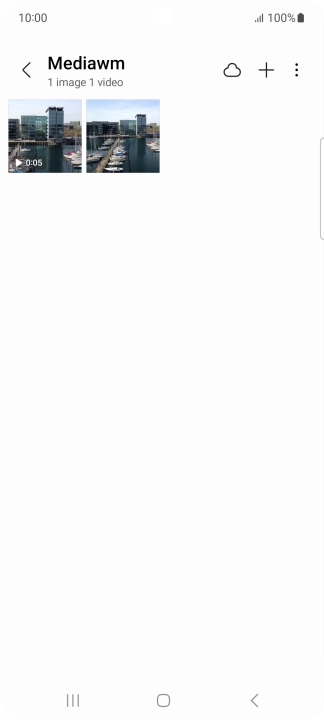 Press and hold any picture or video clip.