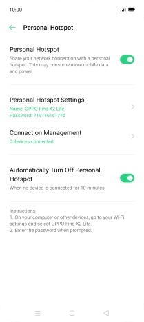 Press the Home key to return to the home screen.