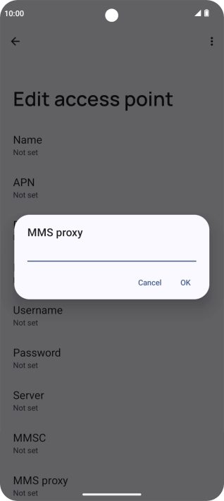 Key in 10.202.002.060 and press OK. Key in 10.202.002.060 and press OK.