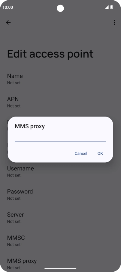 Key in 10.202.002.060 and press OK. Key in 10.202.002.060 and press OK.