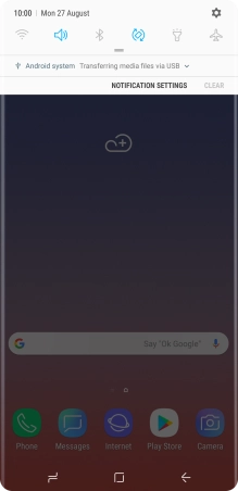 Press the connection icon.