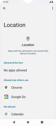 Press the required app.