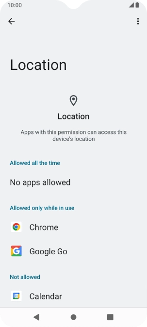 Press the required app.
