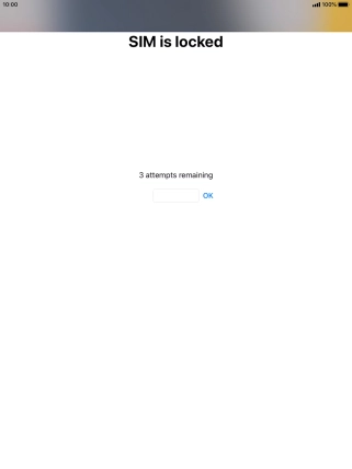 If your SIM is locked, key in your PIN and press OK. If your SIM is locked, key in your PIN and press OK.