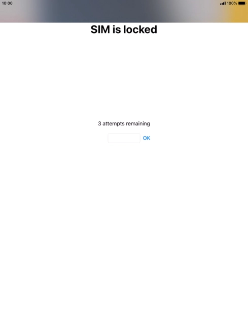 If your SIM is locked, key in your PIN and press OK. If your SIM is locked, key in your PIN and press OK.