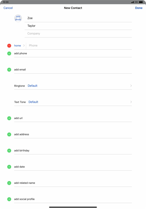 Press Phone and key in the required phone number.
