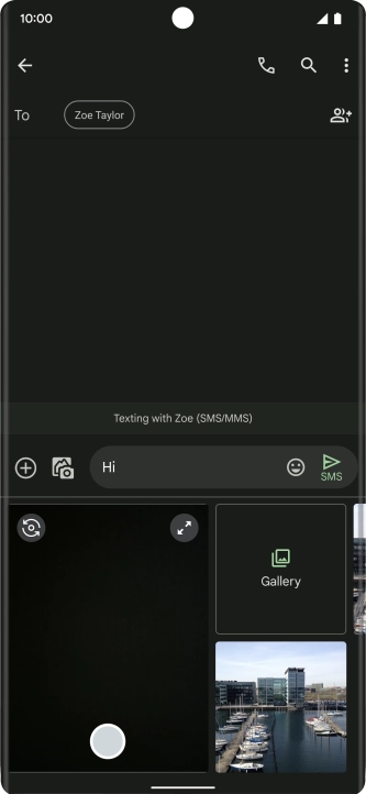 Press Gallery and go to the required folder.