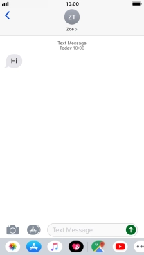 Press the Home key to return to the home screen.