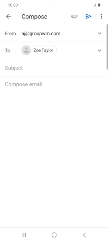 Press Subject and key in the required subject.