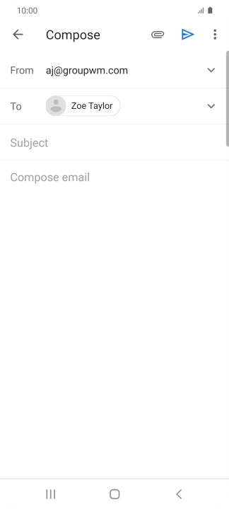 Press Subject and key in the required subject.