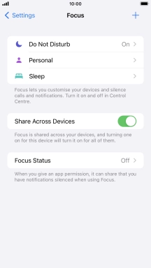 Press Do Not Disturb.