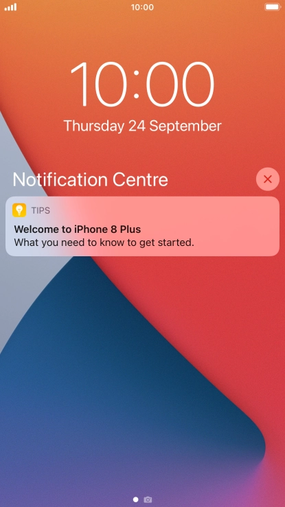 Press the required notification and follow the instructions on the screen to use the selected function.
