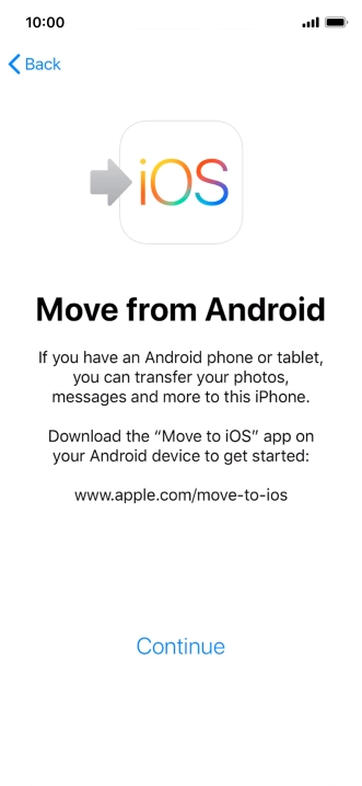 To transfer content to your phone, you need to install the app 
