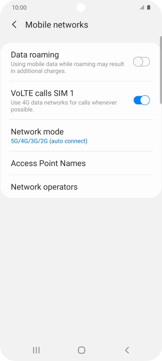 Press Access Point Names.