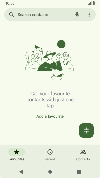 Press the menu icon.