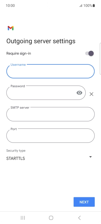 Press the field below 