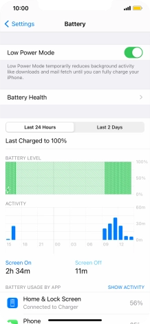 Slide your finger upwards starting from the bottom of the screen to return to the home screen.