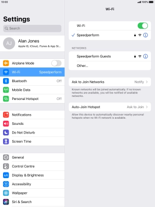 Press the Home key to return to the home screen.
