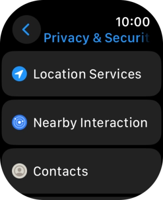 Press Location Services.