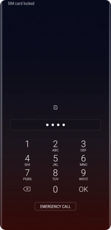 If you're asked to key in your PIN, do so and press OK.