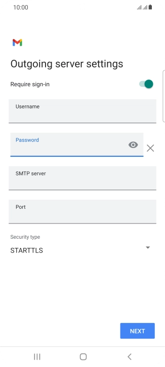 Press the field below 