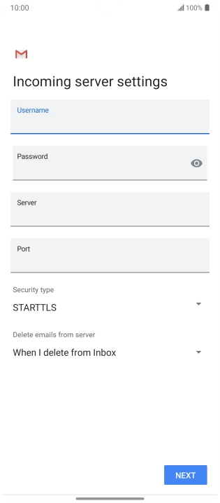 Press the field below 