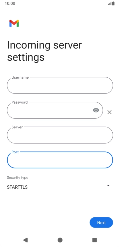 Press the drop down list below 