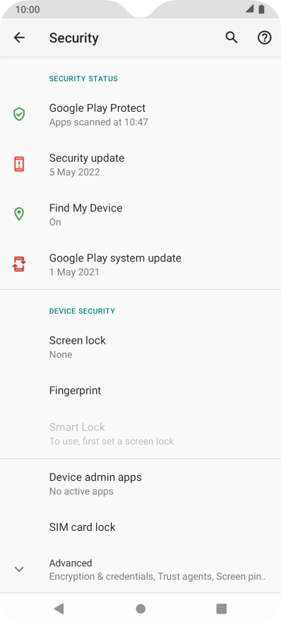 Press the Home key to return to the home screen. Press the Home key to return to the home screen.
