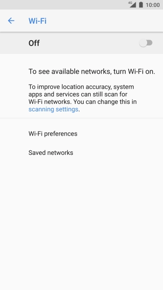 Press Wi-Fi  preferences.