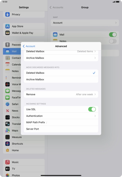 Press the indicator next to Press the indicator next to