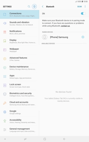 Press the Home key to return to the home screen.